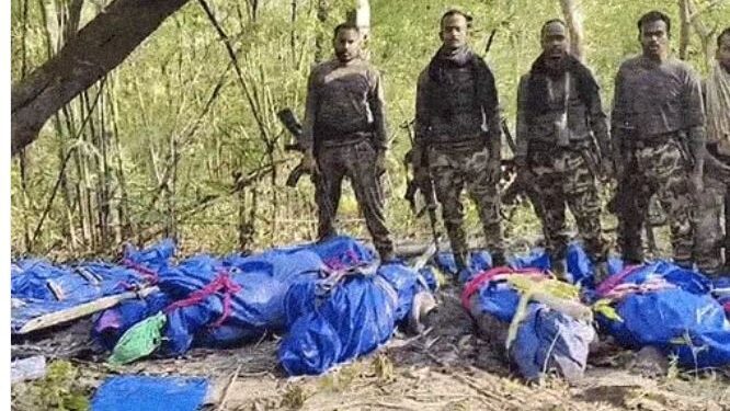 JAGDALPUR-छत्तीसगढ़ में दो अलग -अलग मुठभेड़ में पुलिस ने 22 नक्सलियों को मार गिराया