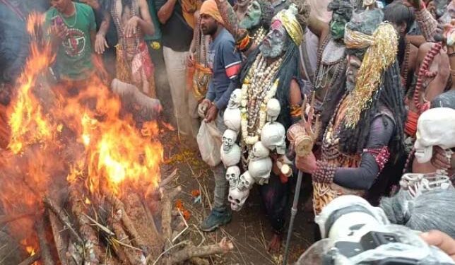 काशी में खेली गई जलती चिताओं की राख से होली ,भूत प्रेत भी हुए शामिल