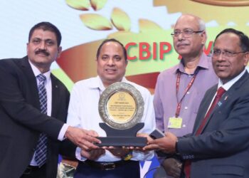 SJVN  को सीबीआईपी अवार्ड से सम्मानित किया गया