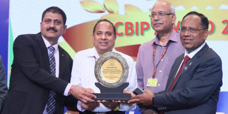SJVN  को सीबीआईपी अवार्ड से सम्मानित किया गया