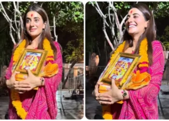 MUMBAI :दतिया में मां पीतांबरा पीठ की भक्ति में डूबी भोजपुरी अभिनेत्री अक्षरा सिंह