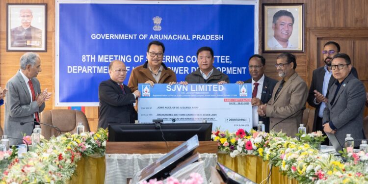 एसजेवीएन ने अरुणाचल प्रदेश में भूमि मुआवजे के रूप में 269.97 करोड़ रुपए जारी किए
