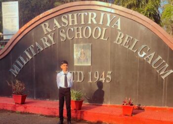 हिंडाल्को सुरक्षा प्रबंधक के पुत्र का राष्ट्रीय मिलिट्री स्कूल बेलगाम में चयन*