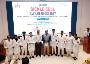 LUCKNOW-एरा विश्वविद्यालय में ‘विश्व सिकल सेल जागरूकता दिवस’ पर कार्यक्रम और पोस्टर प्रतियोगिता आयोजित